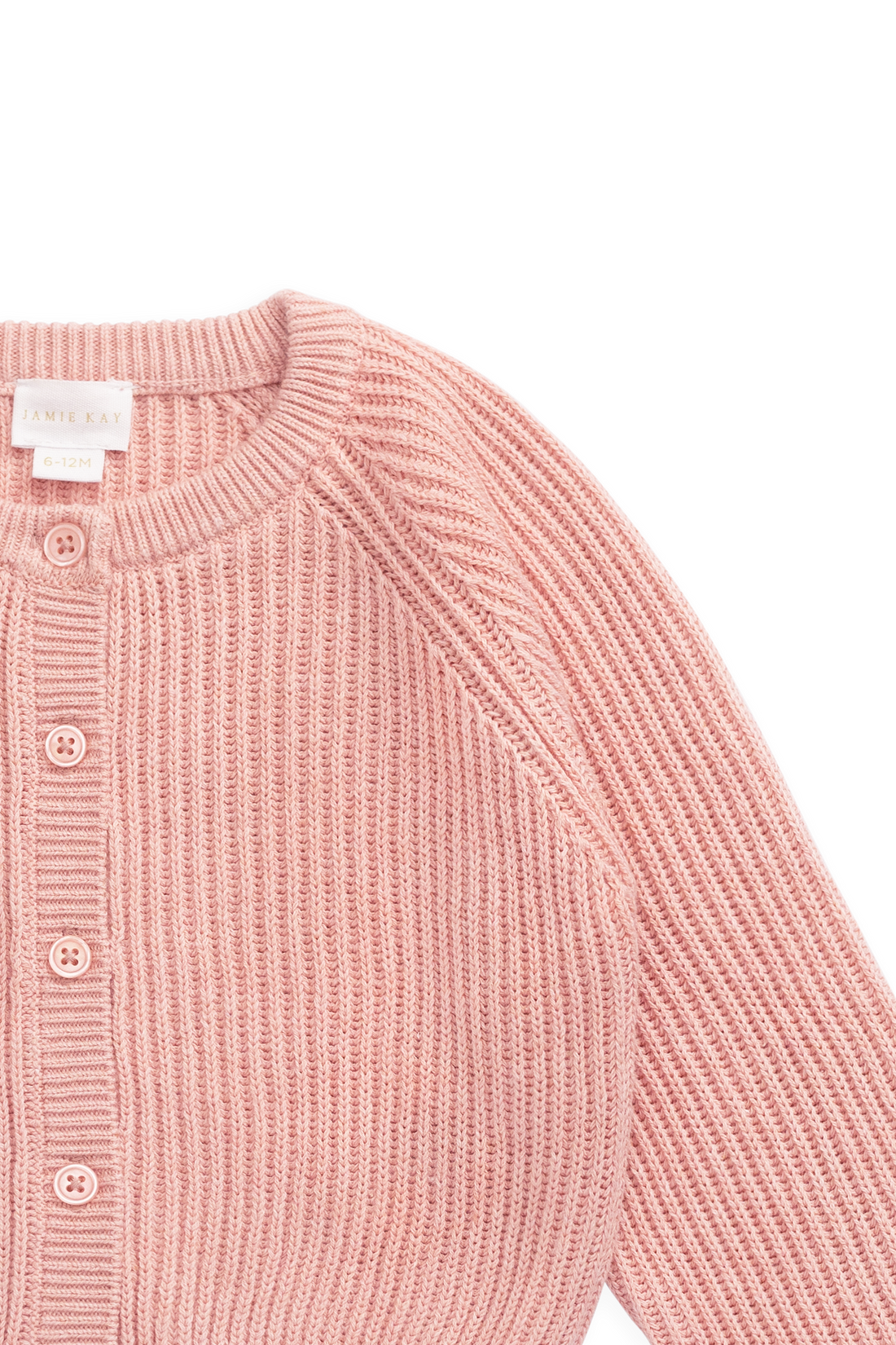 Matilda Cardigan - Pale Blush Childrens Cardigan from Jamie Kay NZ