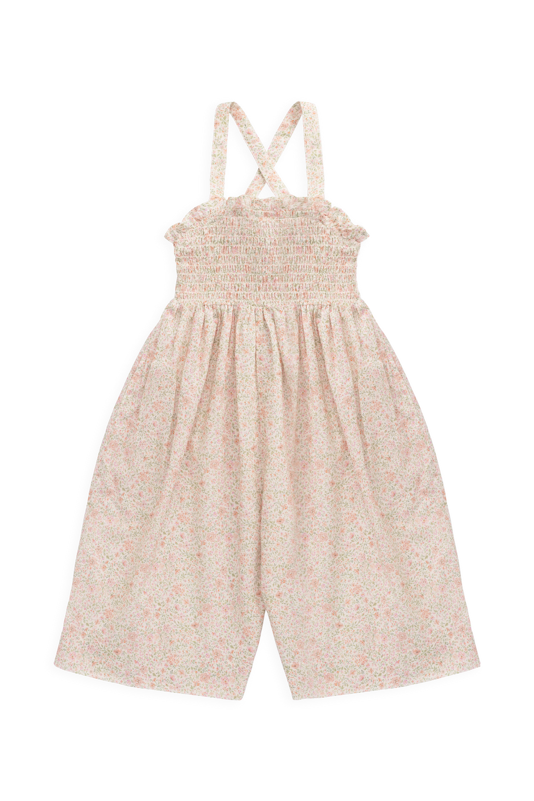 Organic Cotton Arabella Jumpsuit - Flora Pink Childrens Onepiece from Jamie Kay NZ