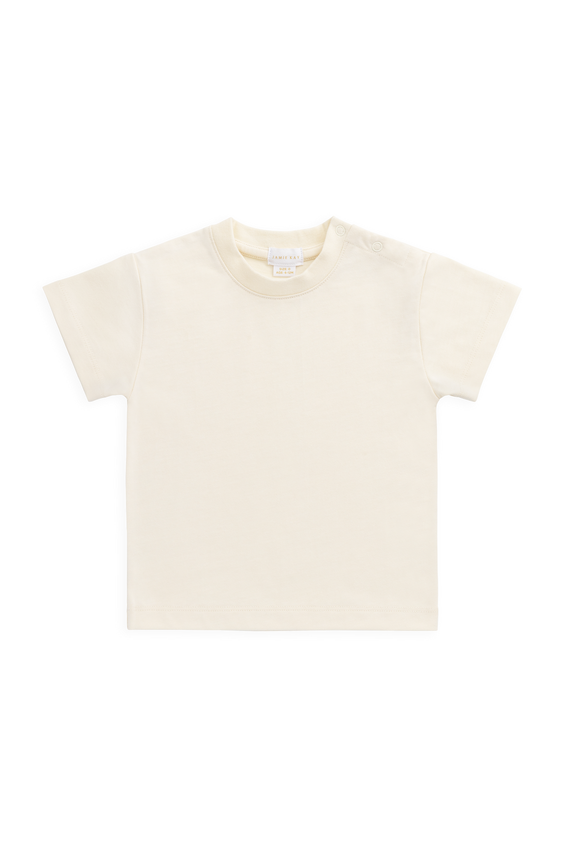 Organic Cotton Bjorn Tee - Cloud Childrens Top from Jamie Kay NZ
