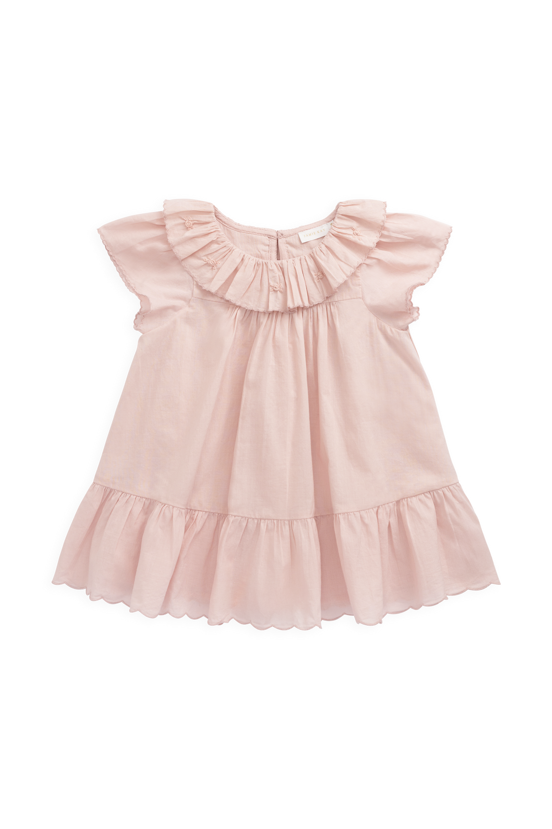 Organic Cotton Calianna Dress - Shell Pink Childrens Dress from Jamie Kay NZ