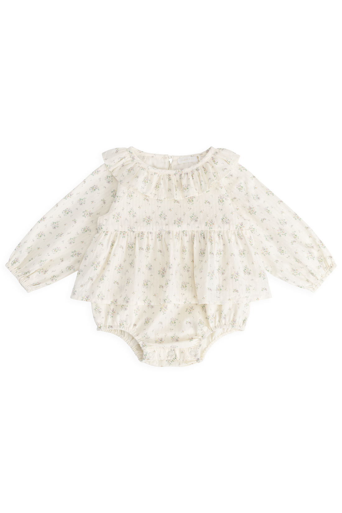 Organic Cotton Cecile Playsuit - Justine Orchid Childrens Playsuit from Jamie Kay NZ