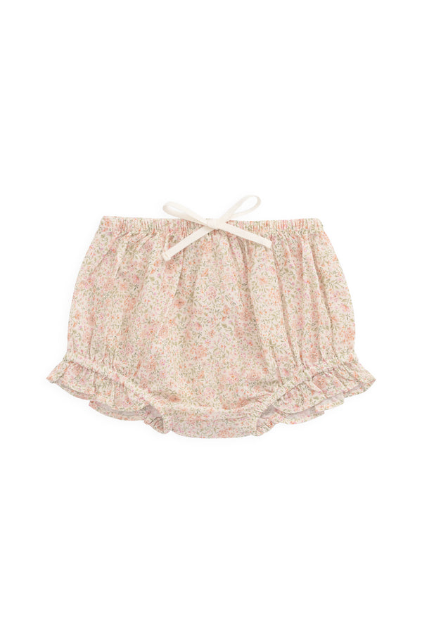 Organic Cotton Frill Bloomer - Flora Pink Childrens Bloomer from Jamie Kay NZ