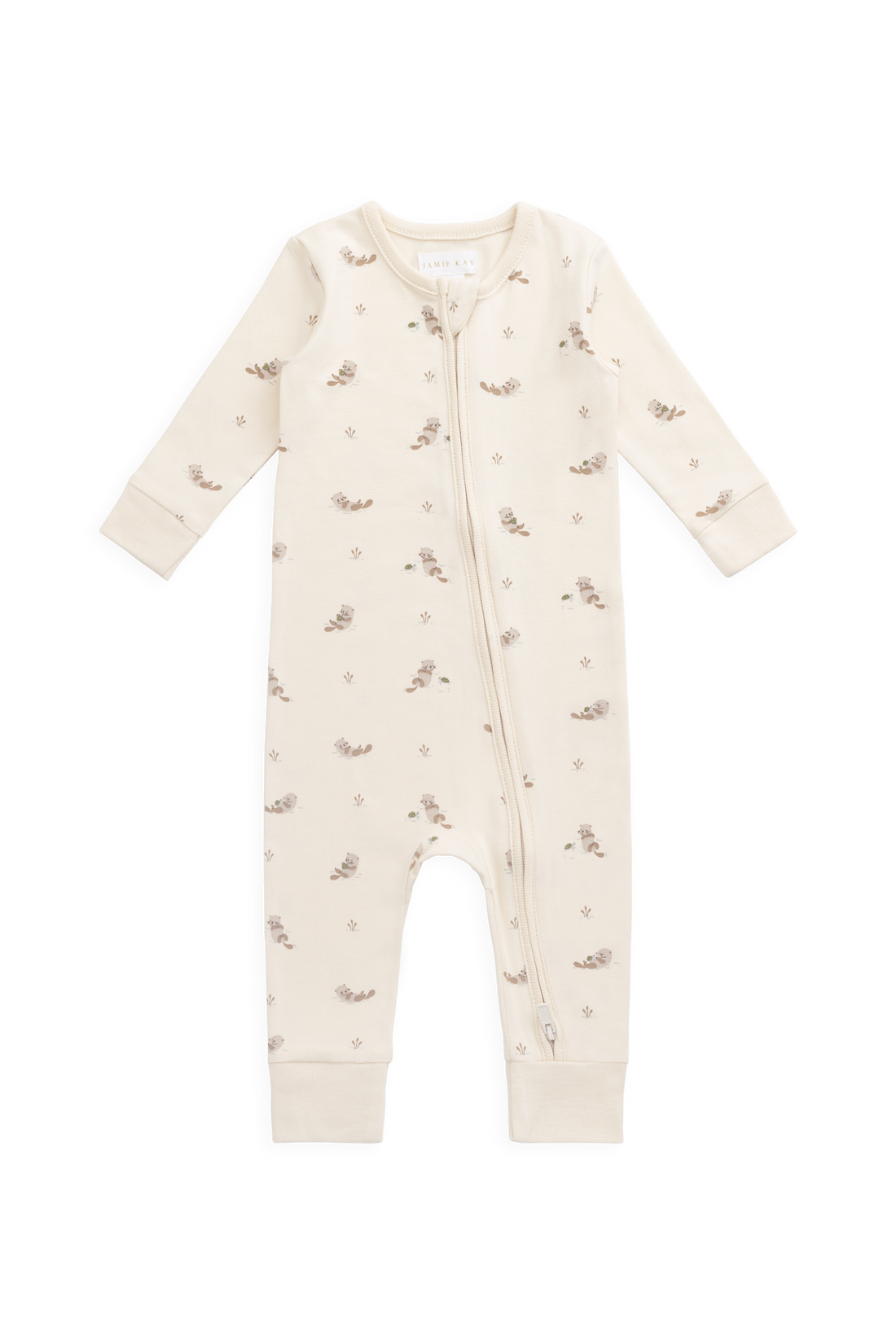 Organic Cotton Jude Onepiece - Otter Buddies Tofu Childrens Onepiece from Jamie Kay NZ