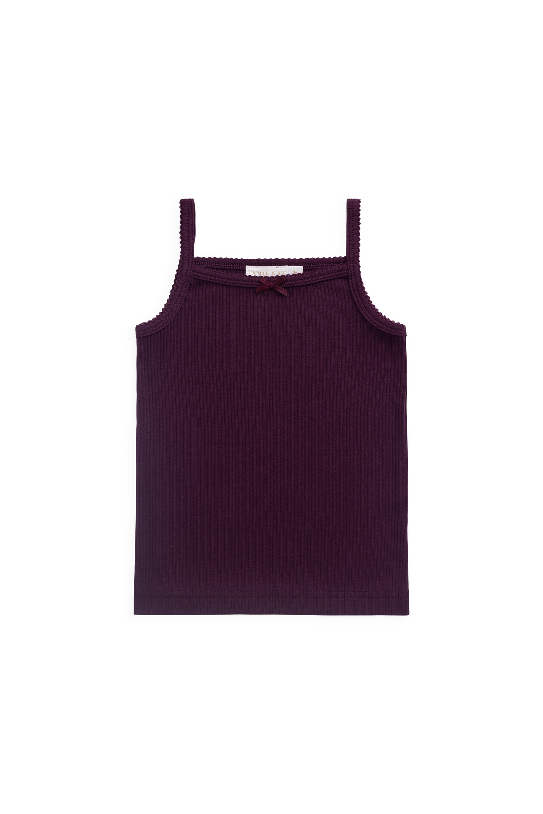 Organic Cotton Modal Laylin Singlet - Fig Childrens Singlet from Jamie Kay NZ