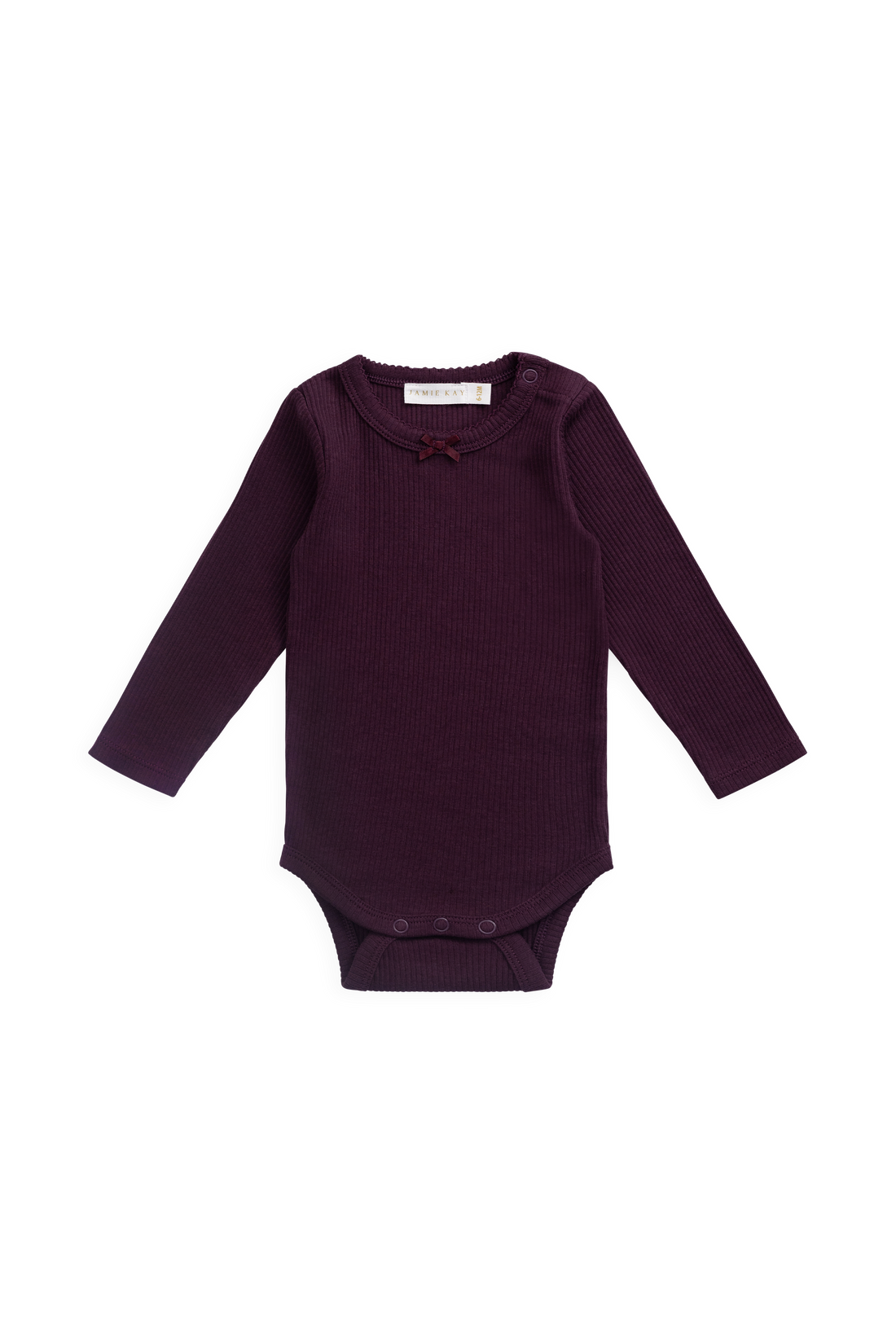 Organic Cotton Modal Maude Bodysuit - Fig Childrens Bodysuit from Jamie Kay NZ