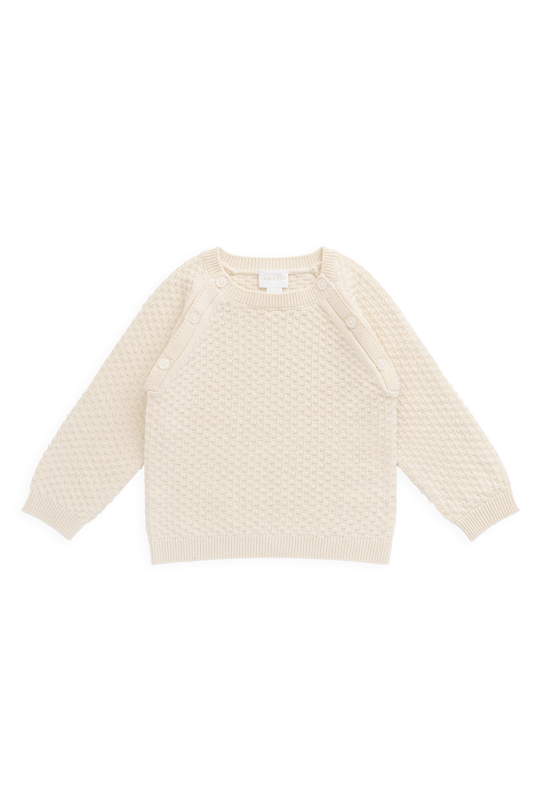 Parker Knit Jumper - Vanilla Childrens Jumper from Jamie Kay NZ