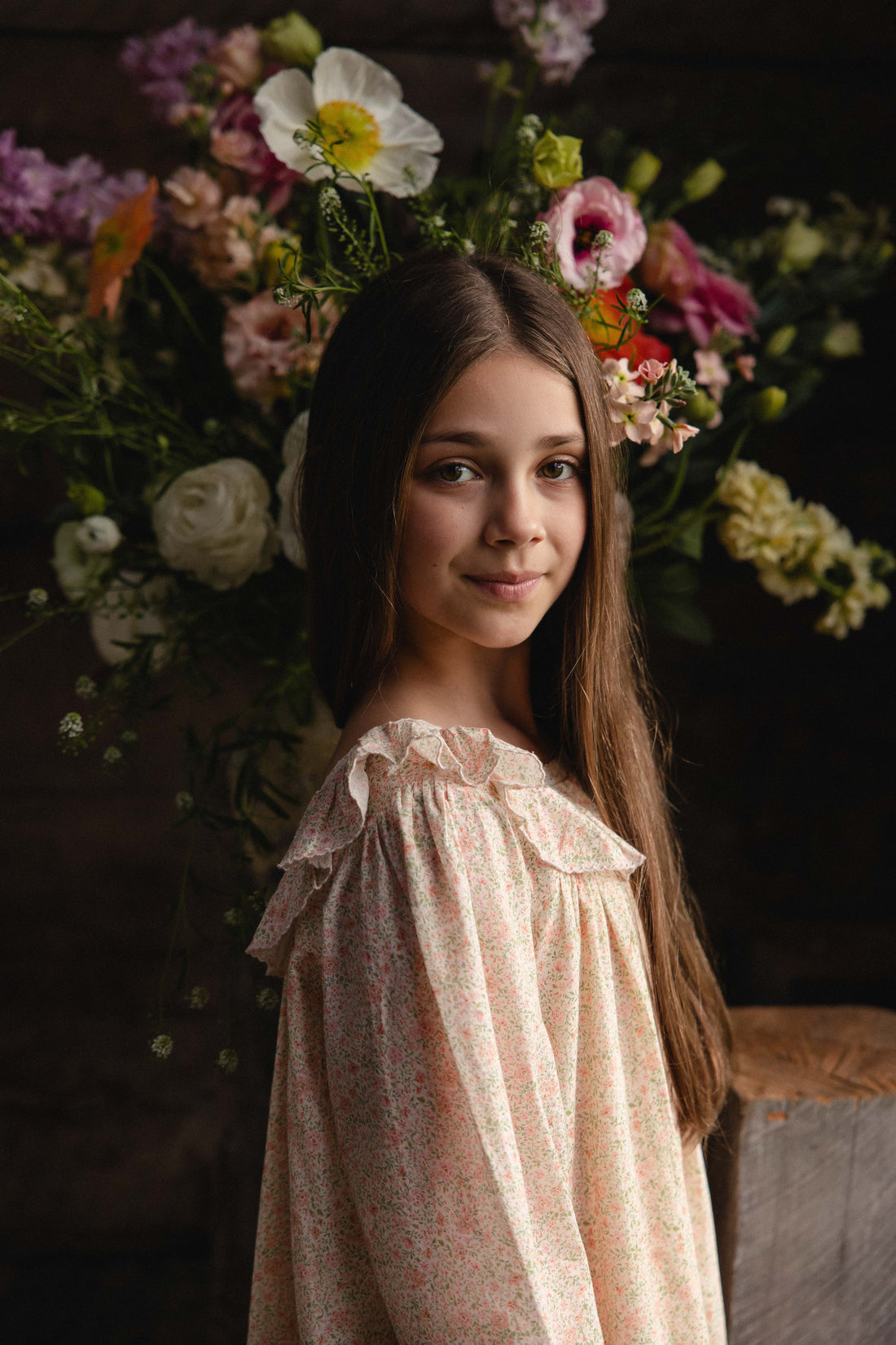 Organic Cotton Misty Dress - Flora Pink Childrens Dress from Jamie Kay NZ