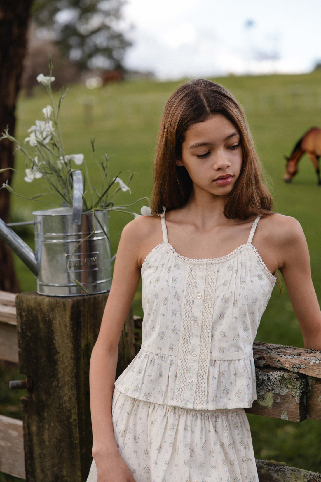 Organic Cotton Miley Top - Justine Orchid Childrens Top from Jamie Kay NZ