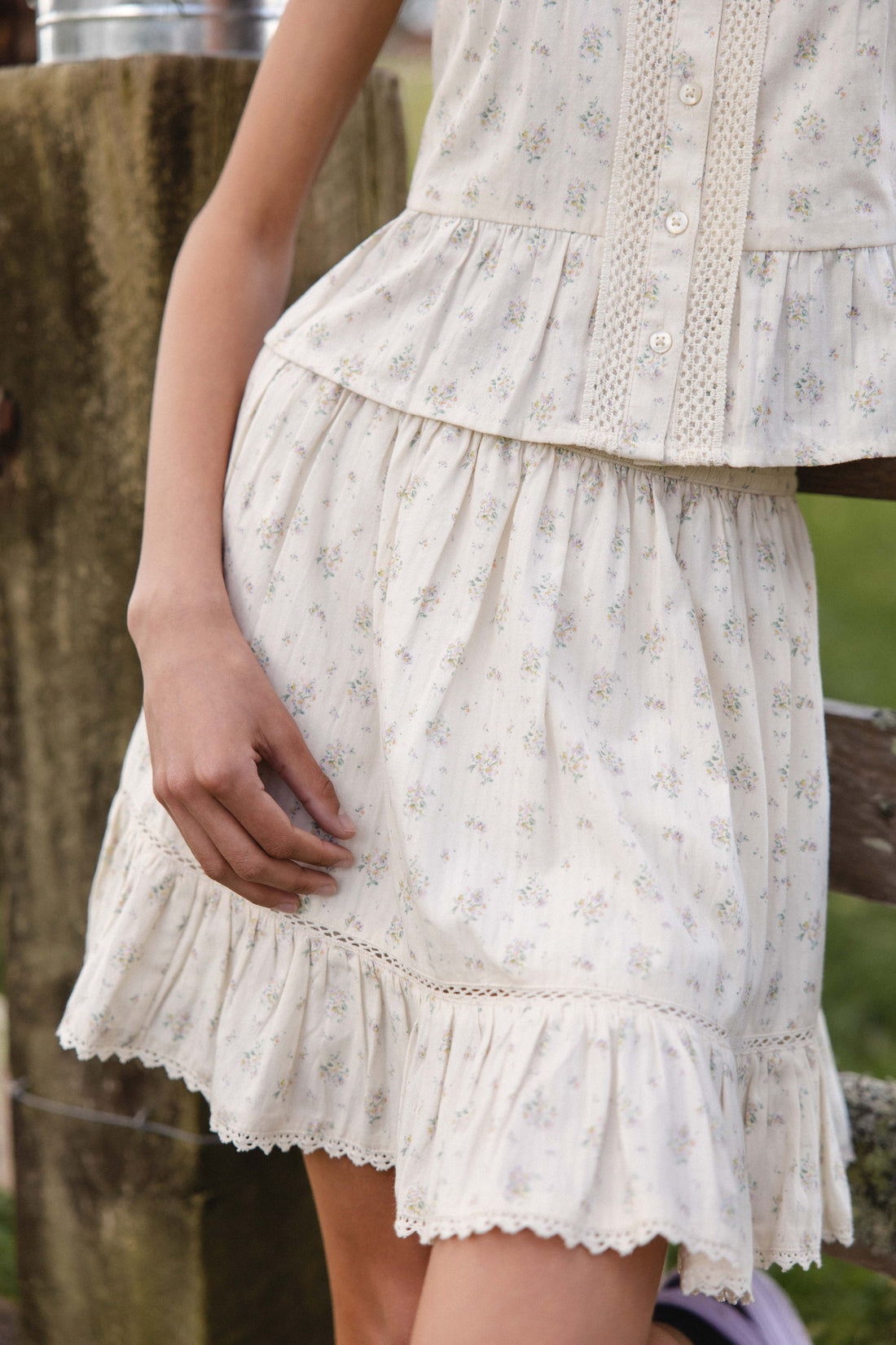 Organic Cotton Miley Skirt - Justine Orchid Childrens Skirt from Jamie Kay NZ