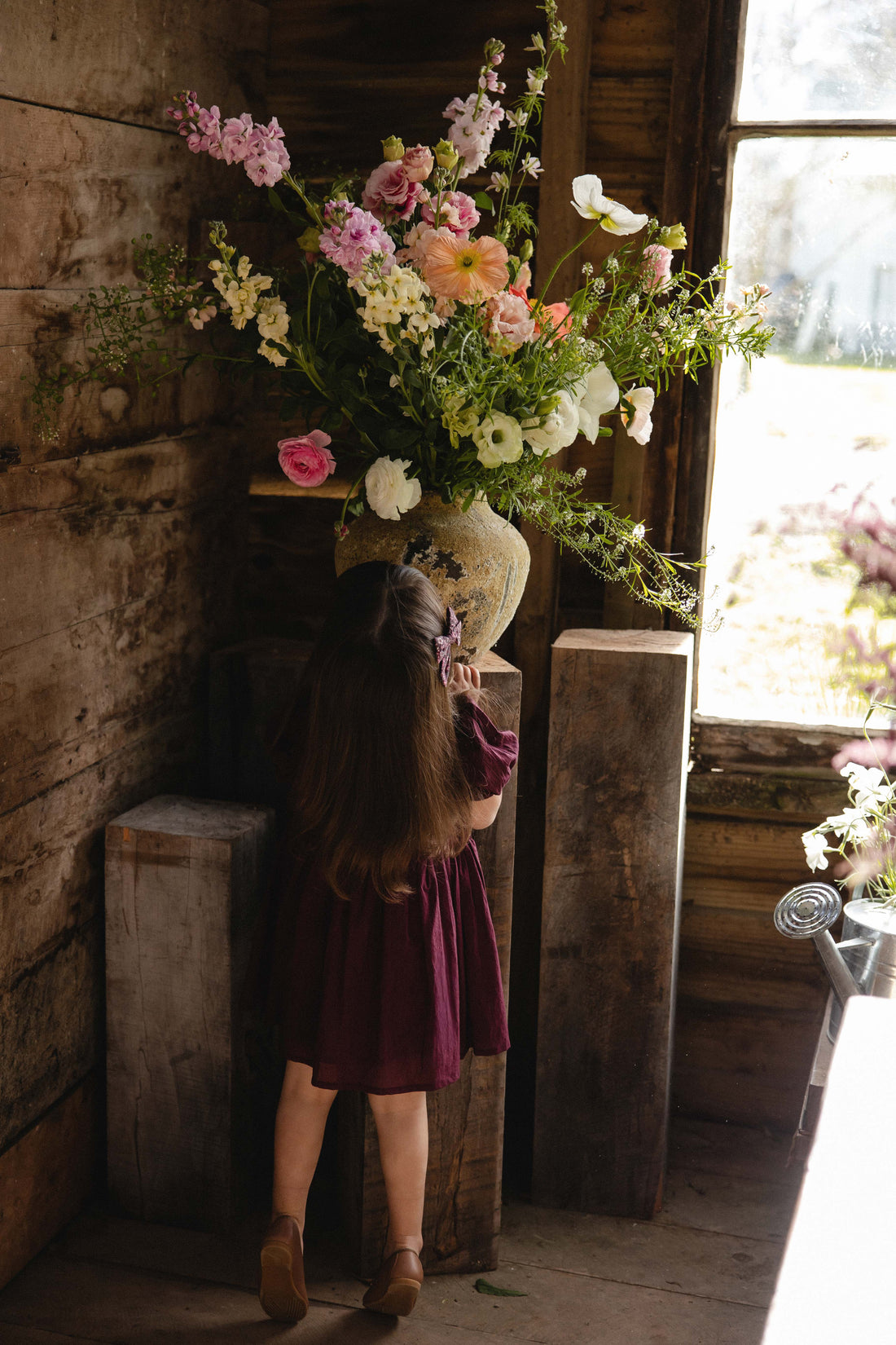 Organic Cotton Frannie Dress - Fig Childrens Dress from Jamie Kay NZ