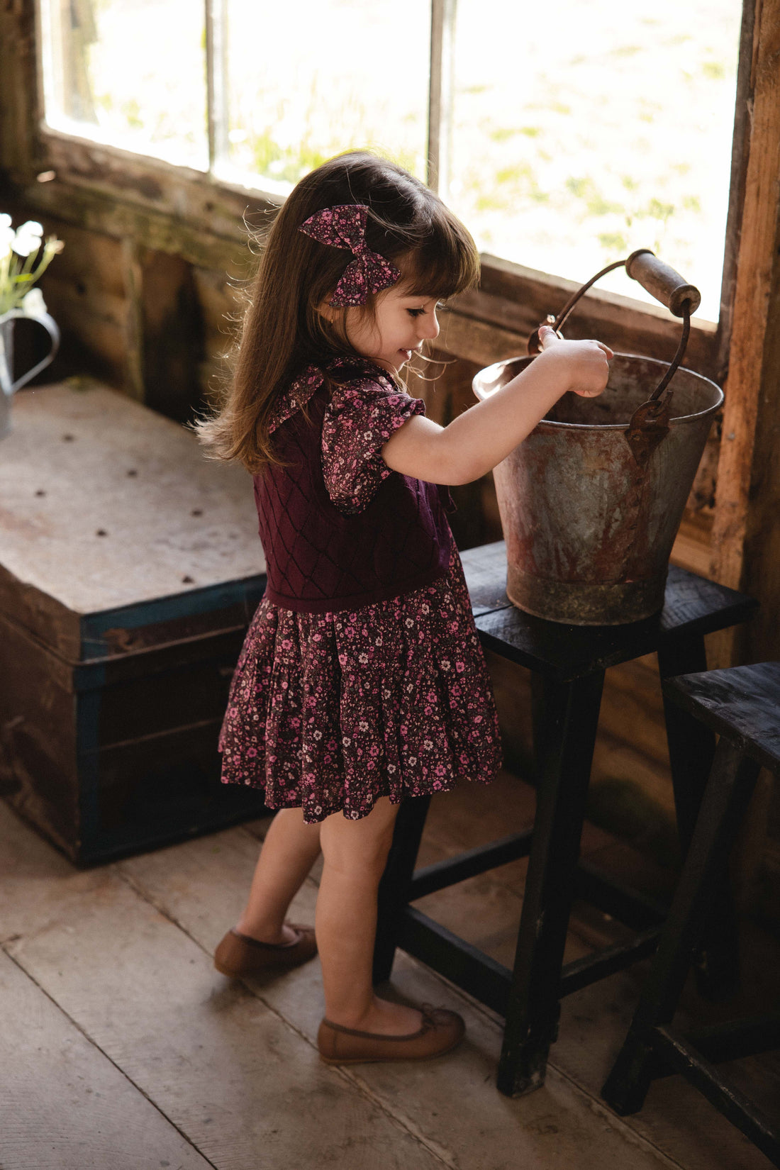 Lilah Knitted Vest - Fig Childrens Vest from Jamie Kay NZ