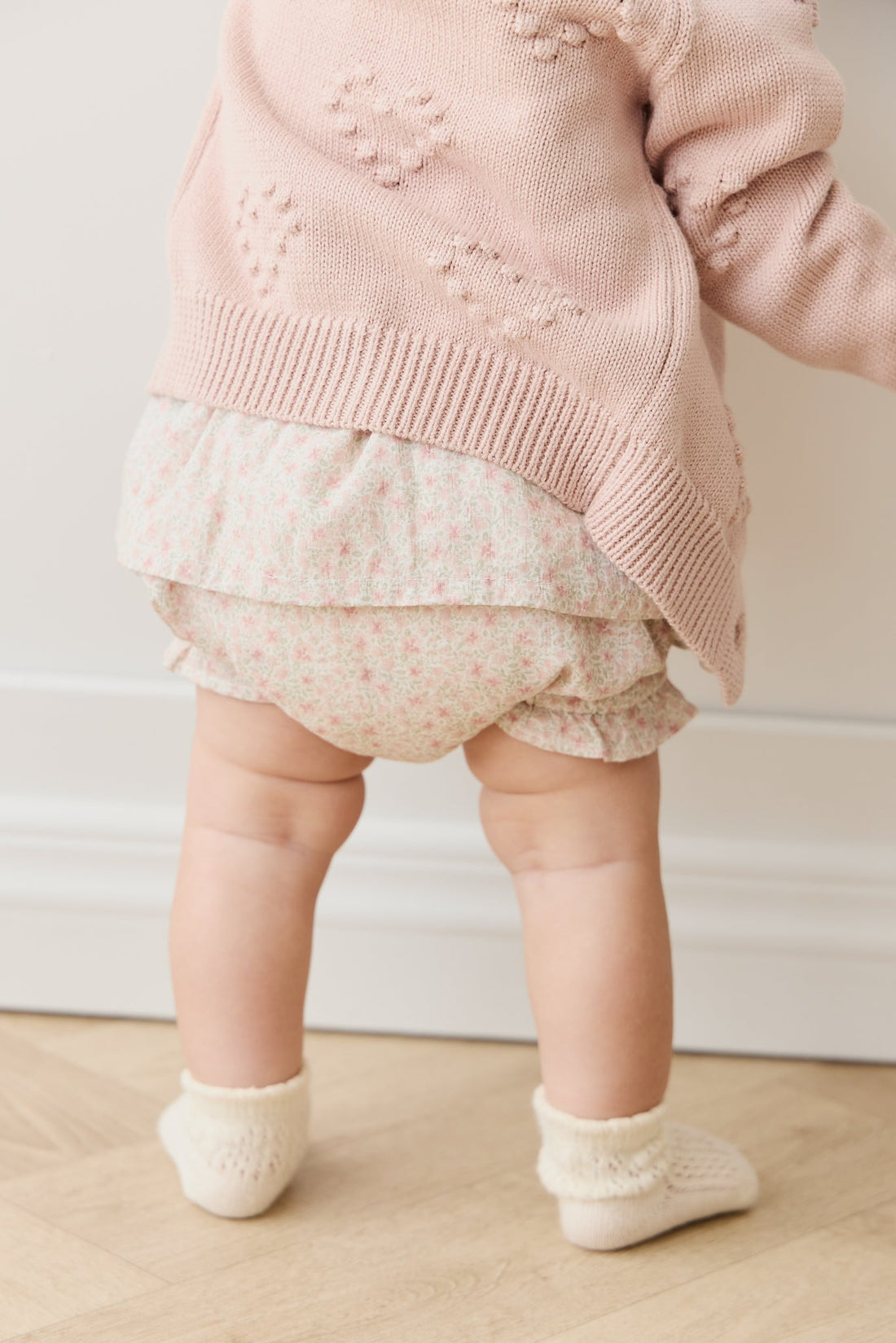 Organic Cotton Frill Bloomer - Claudette Rose Childrens Bloomer from Jamie Kay NZ