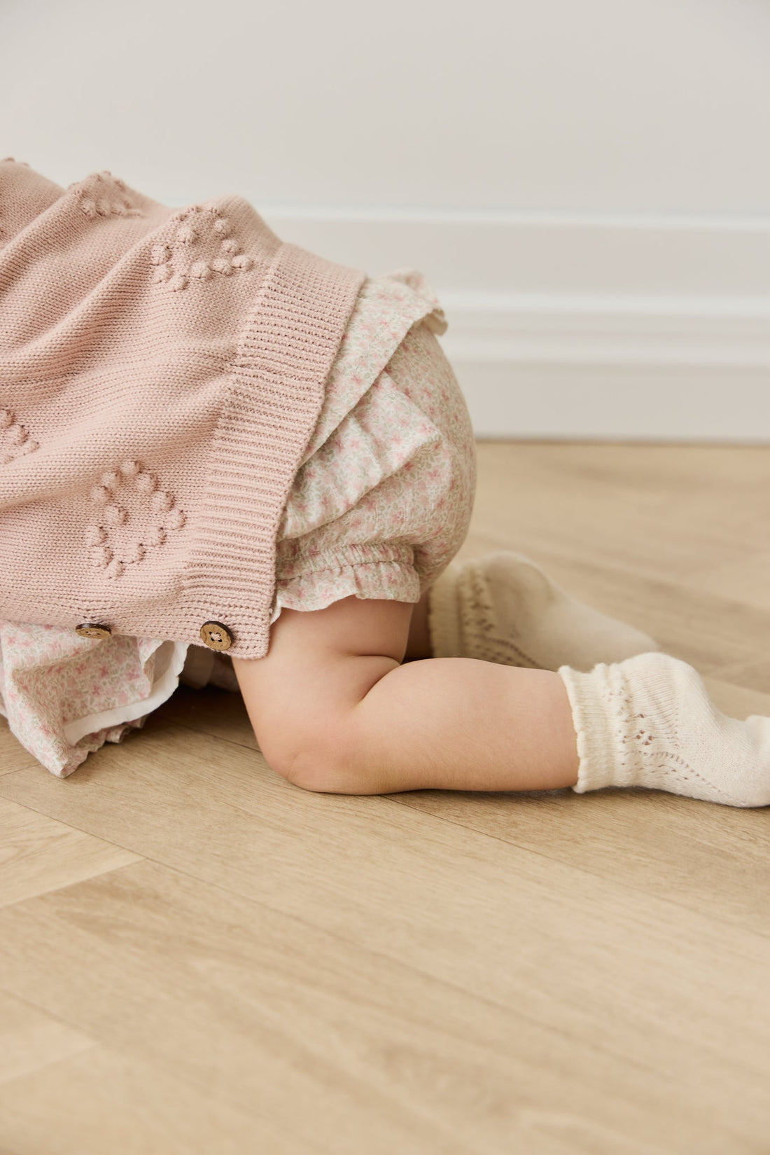 Organic Cotton Frill Bloomer - Claudette Rose Childrens Bloomer from Jamie Kay NZ