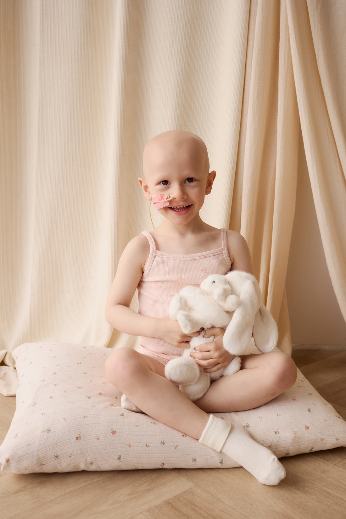 Organic Cotton Fine Rib Isla Singlet Pyjama Set - Simone Morganite Childrens Pyjama from Jamie Kay NZ