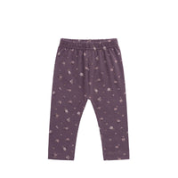 Organic Cotton Everyday Legging - Goldie Huckleberry Large Childrens Legging from Jamie Kay NZ