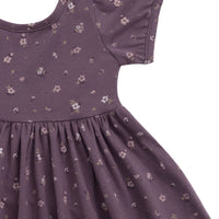 Organic Cotton Meadow Dress - Goldie Huckleberry Large Childrens Dress from Jamie Kay NZ