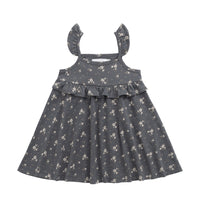 Organic Cotton Molly Dress - Lulu Bloom Lava Childrens Dress from Jamie Kay NZ