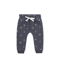 Organic Cotton Morgan Track Pant - Cherry Love Lava Childrens Pant from Jamie Kay NZ