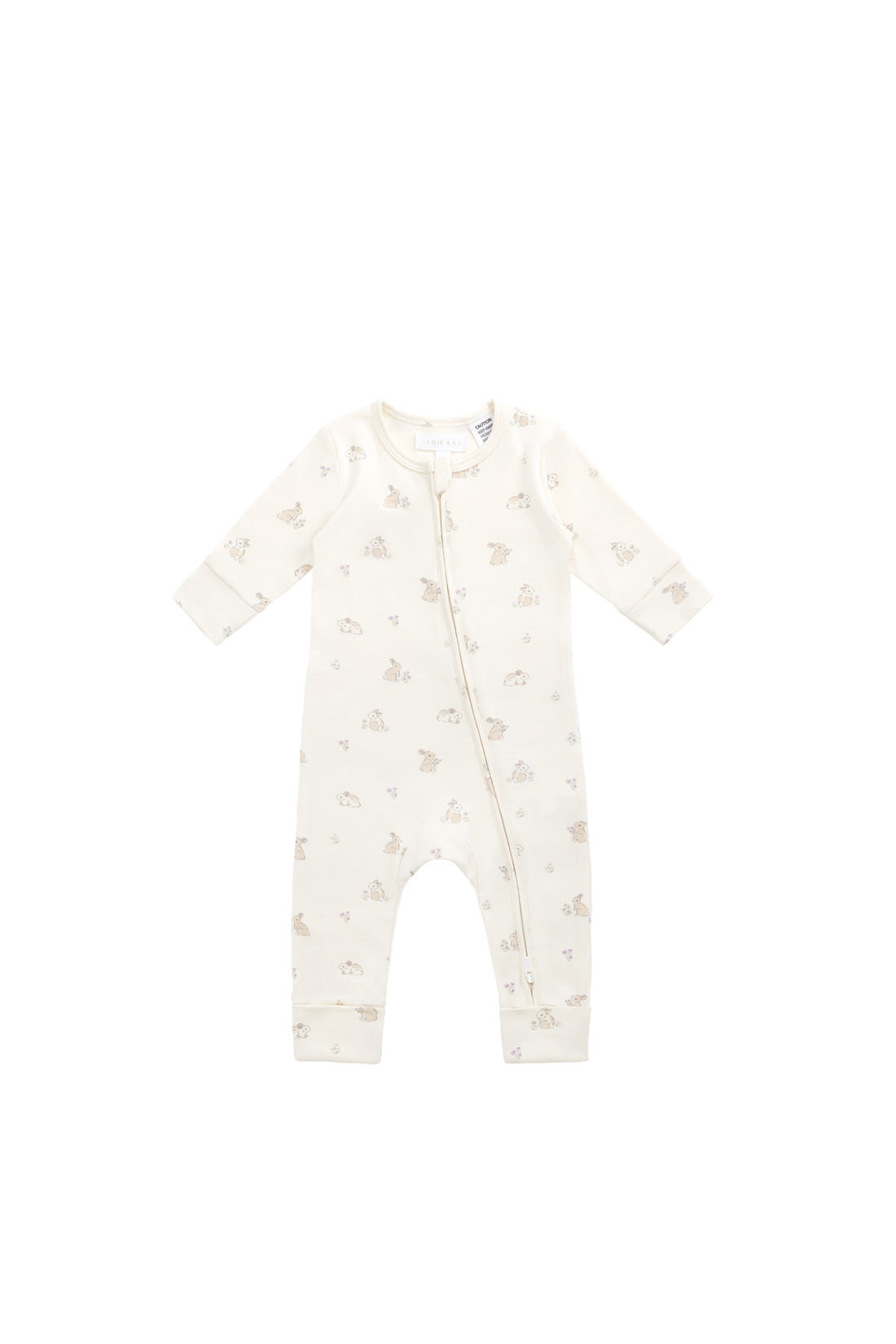 Organic Cotton Reese Zip Onepiece - Pennys Baby Friends Childrens Pyjama from Jamie Kay NZ