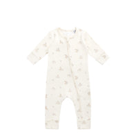 Organic Cotton Reese Zip Onepiece - Pennys Baby Friends Childrens Pyjama from Jamie Kay NZ