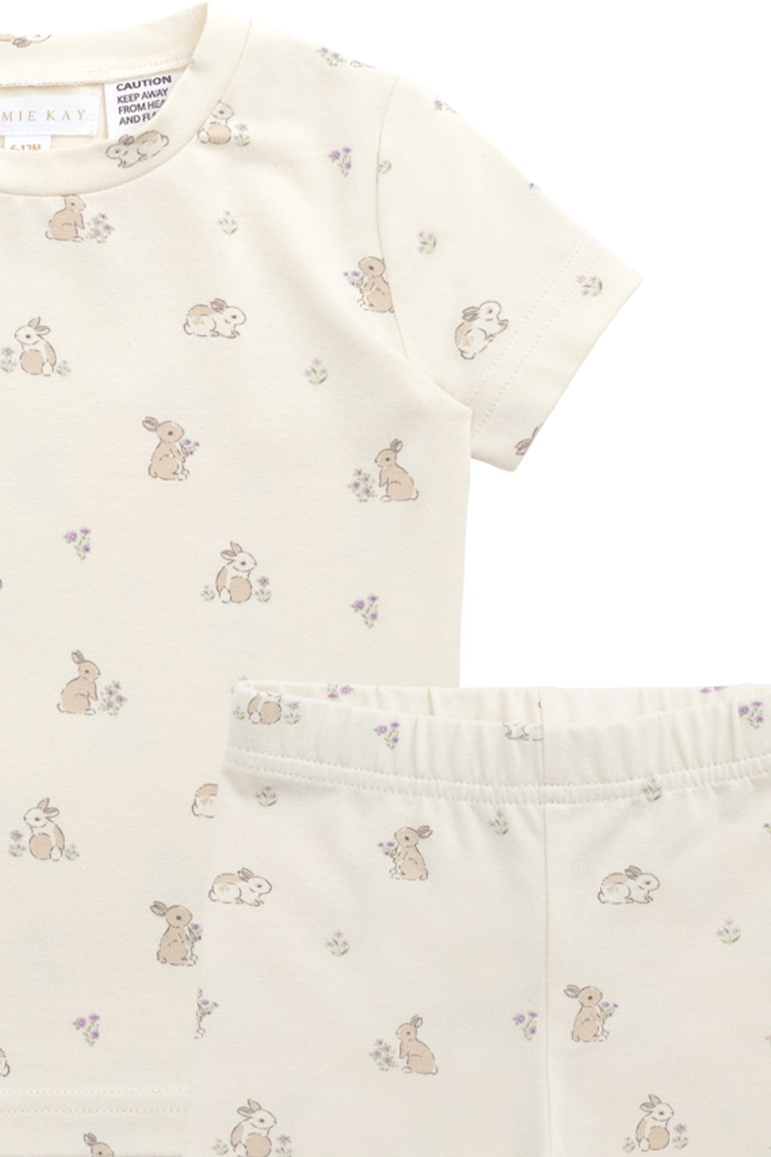 Organic Cotton Skye Short Sleeve Pyjama Set - Pennys Baby Friends Childrens Pyjama from Jamie Kay NZ