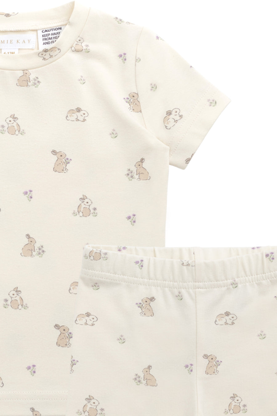 Organic Cotton Skye Short Sleeve Pyjama Set - Pennys Baby Friends Childrens Pyjama from Jamie Kay NZ