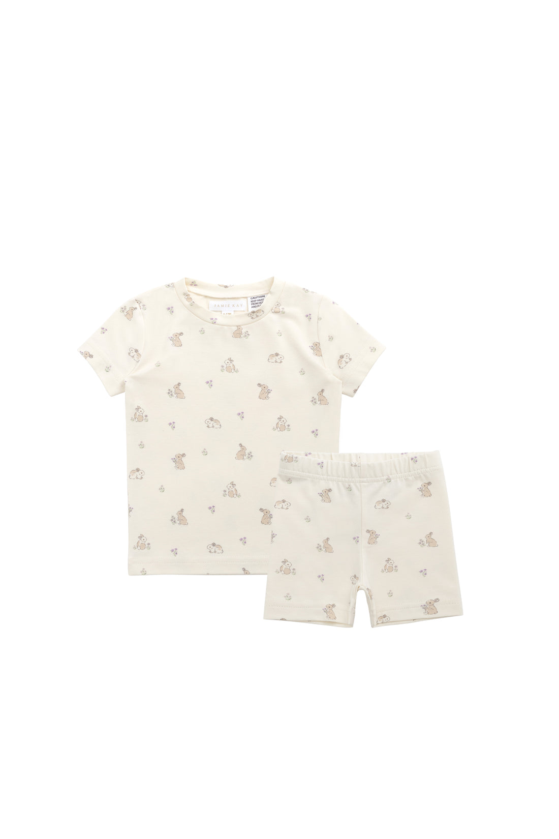 Organic Cotton Skye Short Sleeve Pyjama Set - Pennys Baby Friends Childrens Pyjama from Jamie Kay NZ