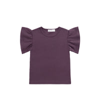 Pima Cotton Leah Top - Blackberry Childrens Top from Jamie Kay NZ