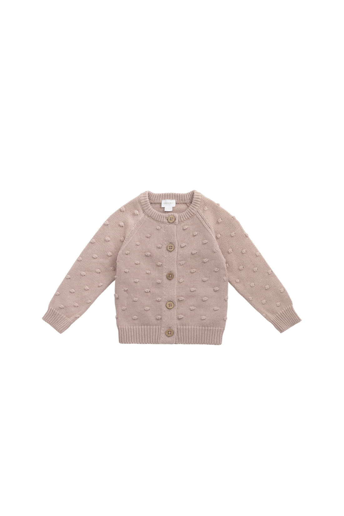 Dotty Cardigan - Dusky Rose Childrens Cardigan from Jamie Kay NZ