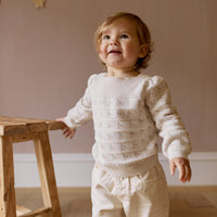 Cherry Love Jumper - Cherry Love Jacquard Egret Childrens Dress from Jamie Kay NZ