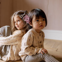 Organic Cotton Everyday Legging - Mini Gingham Bistre Childrens Legging from Jamie Kay NZ