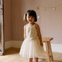 Organic Cotton Casey Top - Emilia Egret Childrens Singlet from Jamie Kay NZ