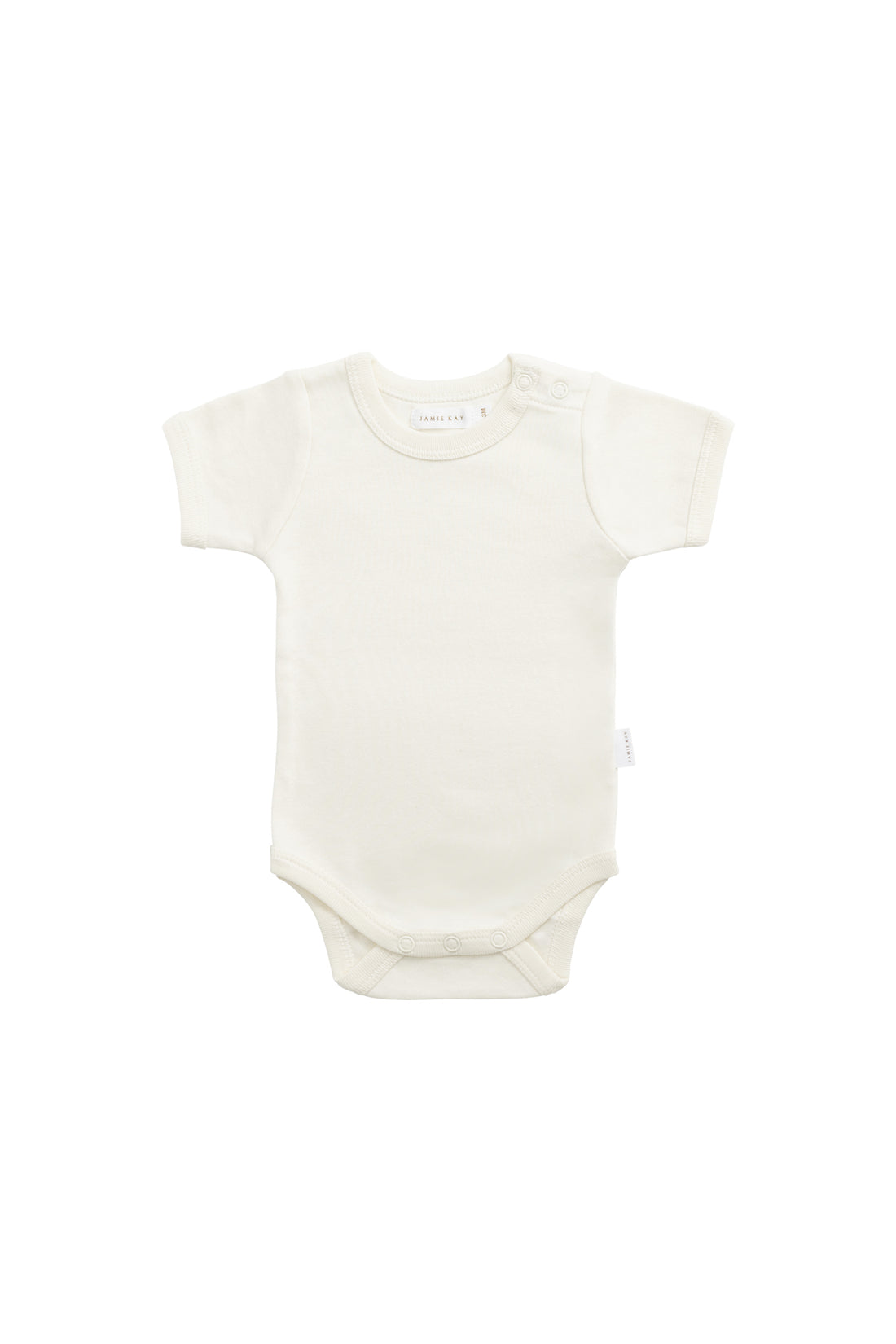 Organic Cotton Olsen Tee Bodysuit - Milk Childrens Bodysuit from Jamie Kay NZ