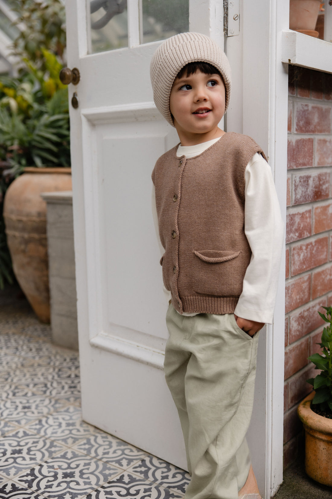 Flynn Vest - Doe Childrens Vest from Jamie Kay NZ