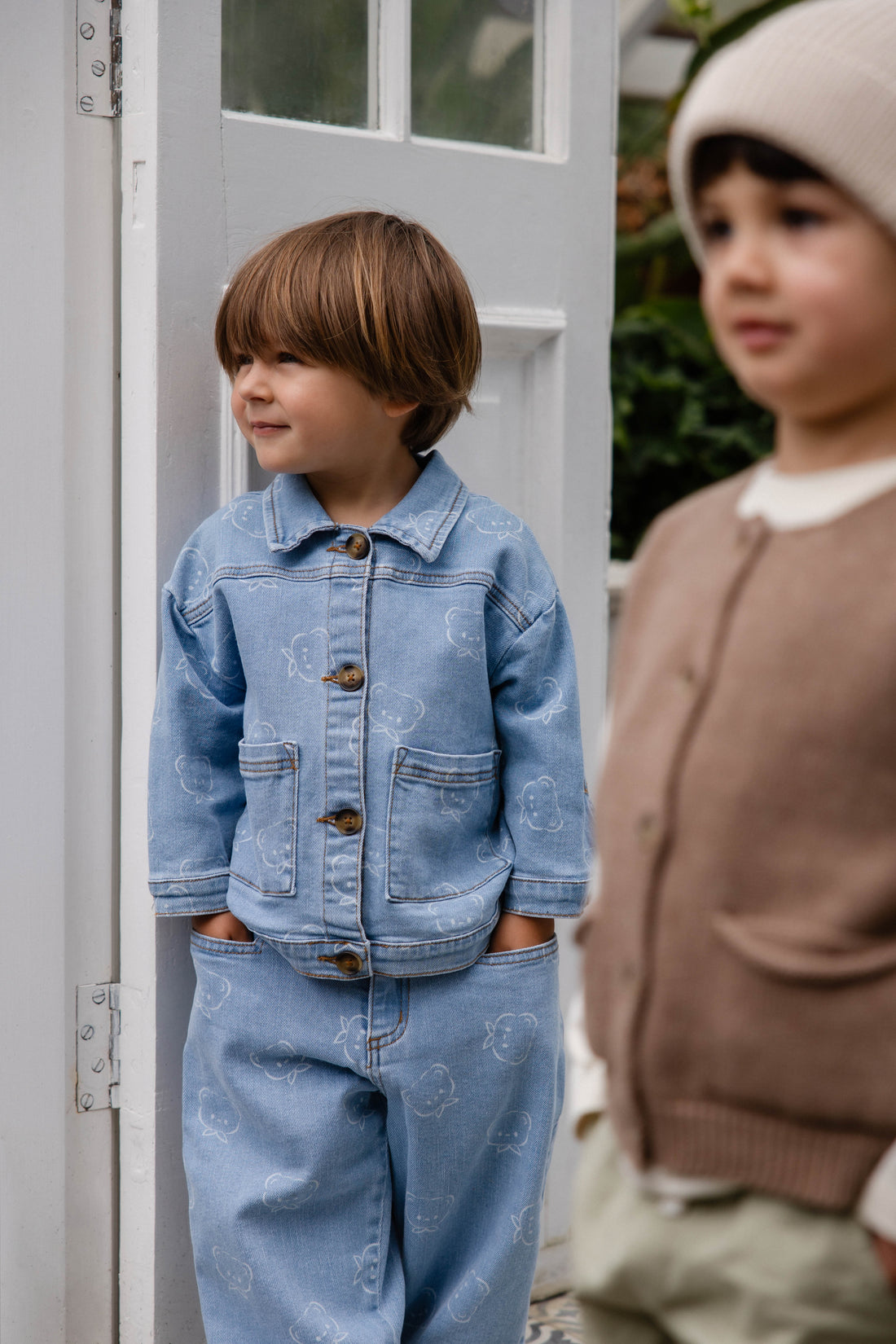 Axel Jacket - Bowie Bear Denim Childrens Jacket from Jamie Kay NZ