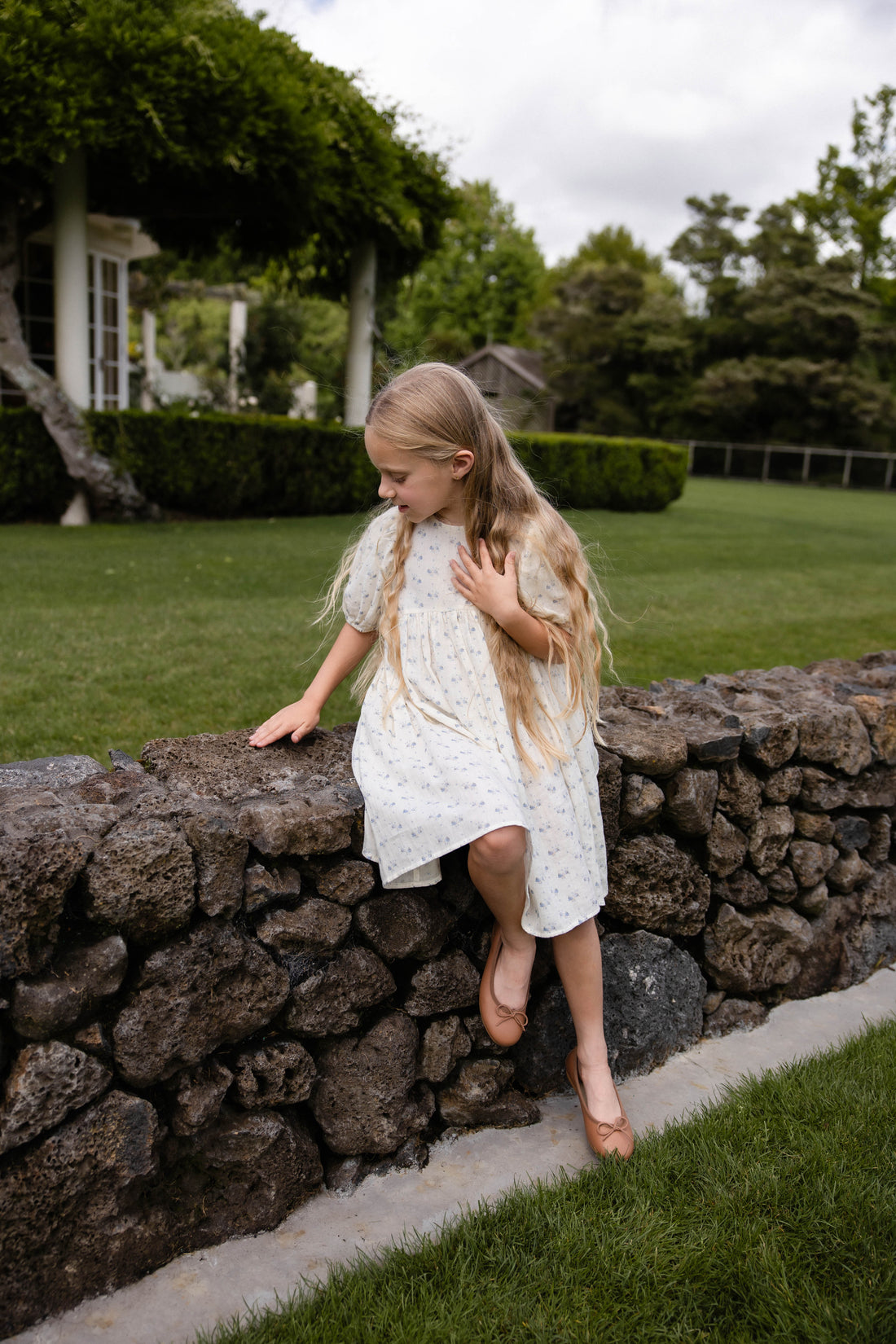 Zuri Ballet Flat - Camel Childrens Footwear from Jamie Kay NZ