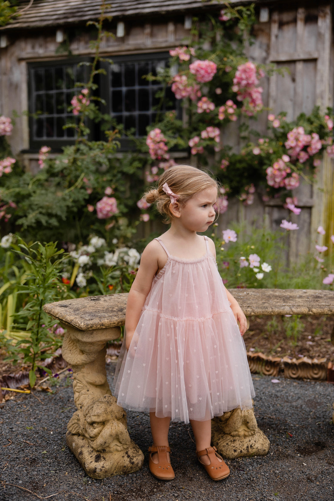 Nylah Dress - Petite Heart Rosie Childrens Dress from Jamie Kay NZ