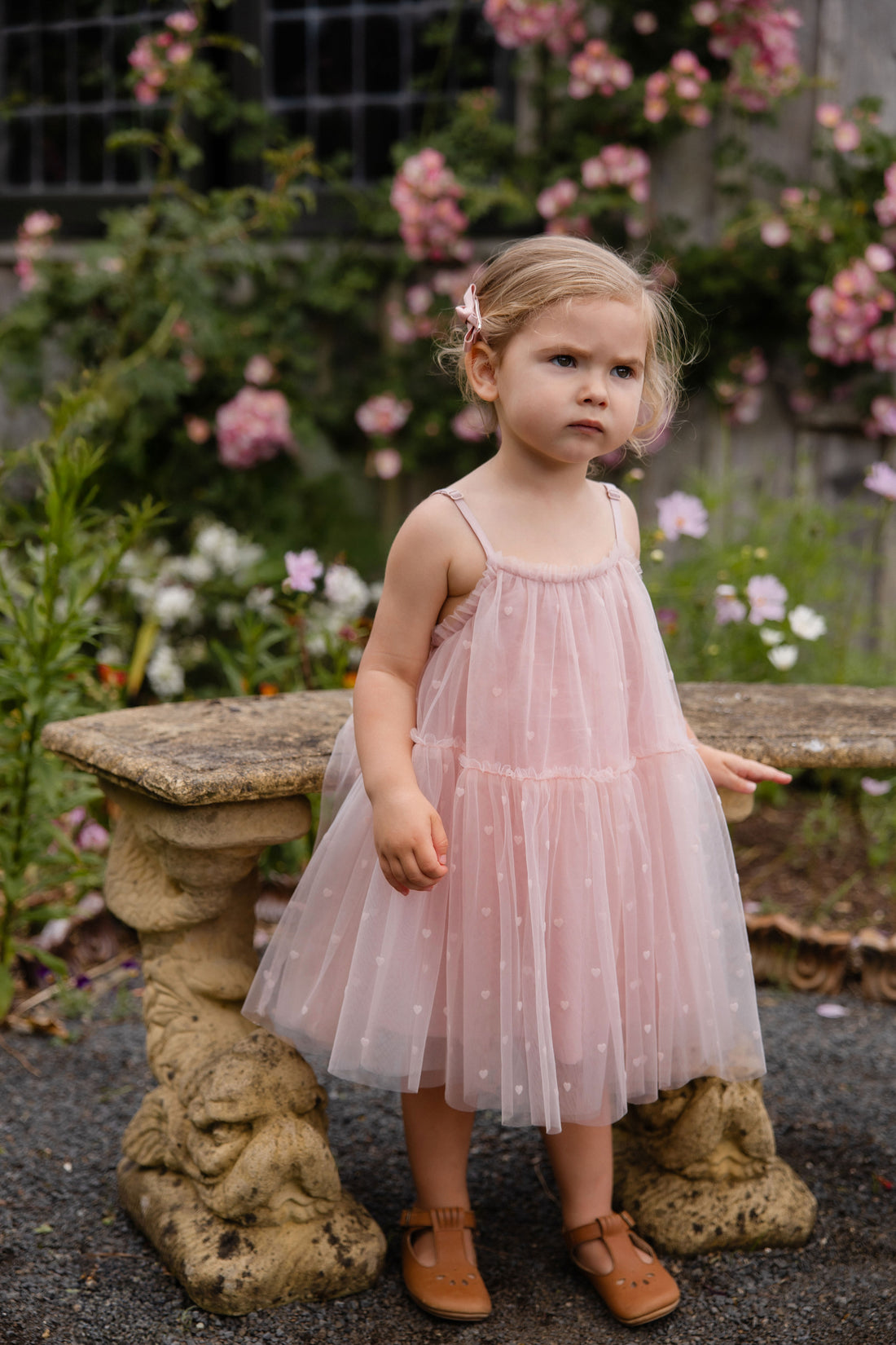 Nylah Dress - Petite Heart Rosie Childrens Dress from Jamie Kay NZ