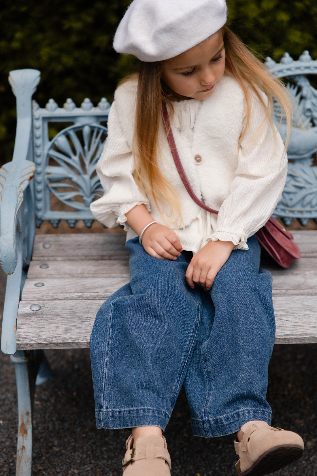 Petal Vest - Natural Childrens Vest from Jamie Kay NZ