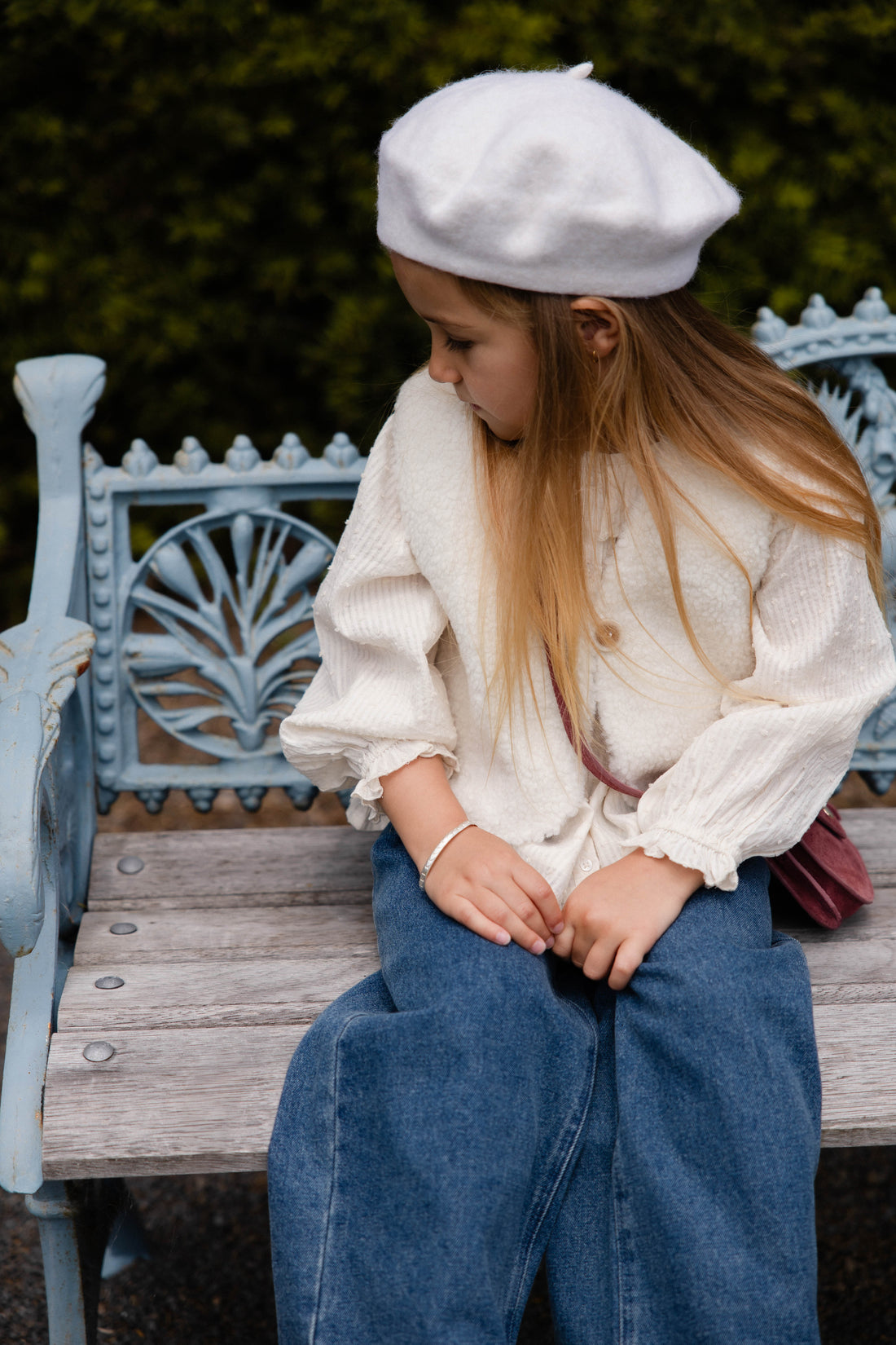 Organic Cotton Cecile Top - Parchment Childrens Top from Jamie Kay NZ
