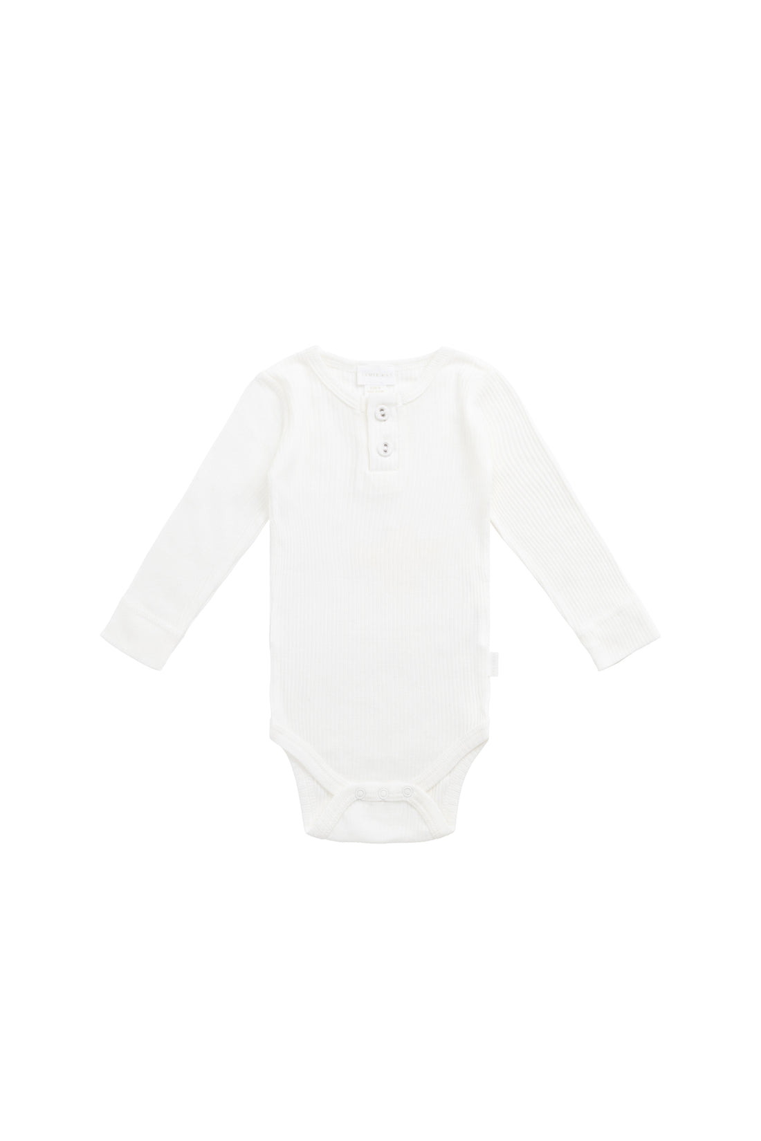 Organic Cotton Modal Long Sleeve Bodysuit - Milk Childrens Bodysuit from Jamie Kay NZ