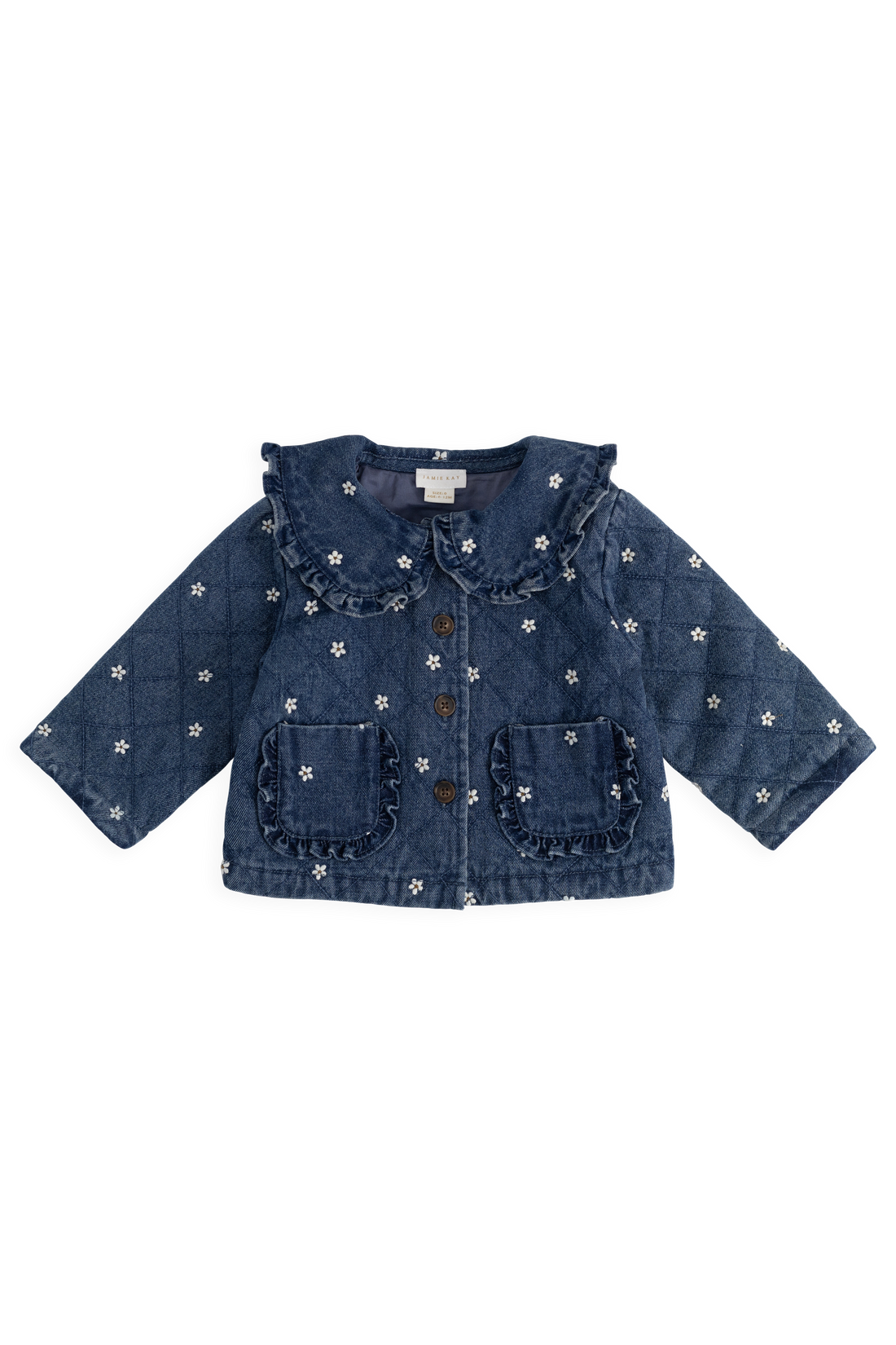 Amandine Jacket - Josie Floral Denim Childrens Jacket from Jamie Kay NZ