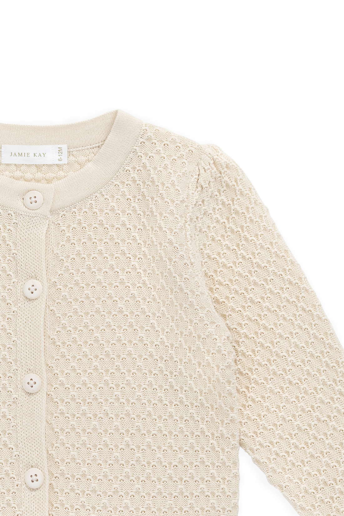Clementine Cardigan - Vanilla Childrens Cardigan from Jamie Kay NZ