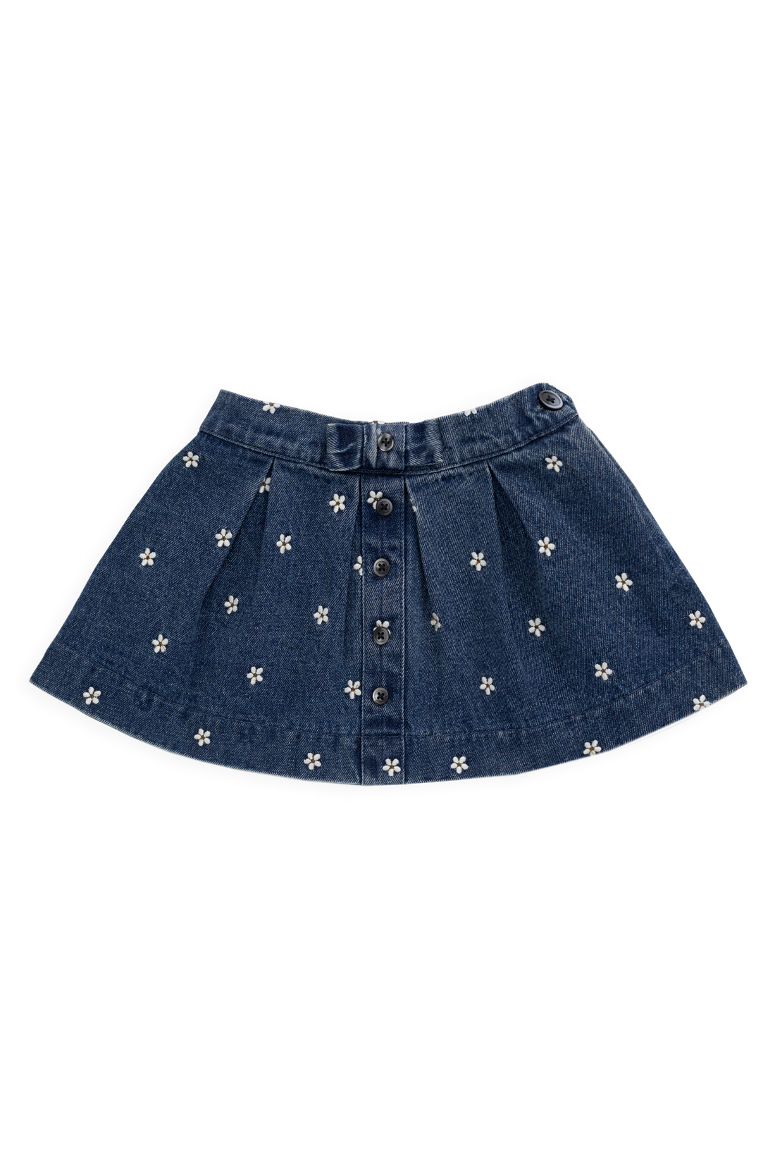 Etta Skirt - Josie Floral Denim Childrens Skirt from Jamie Kay NZ