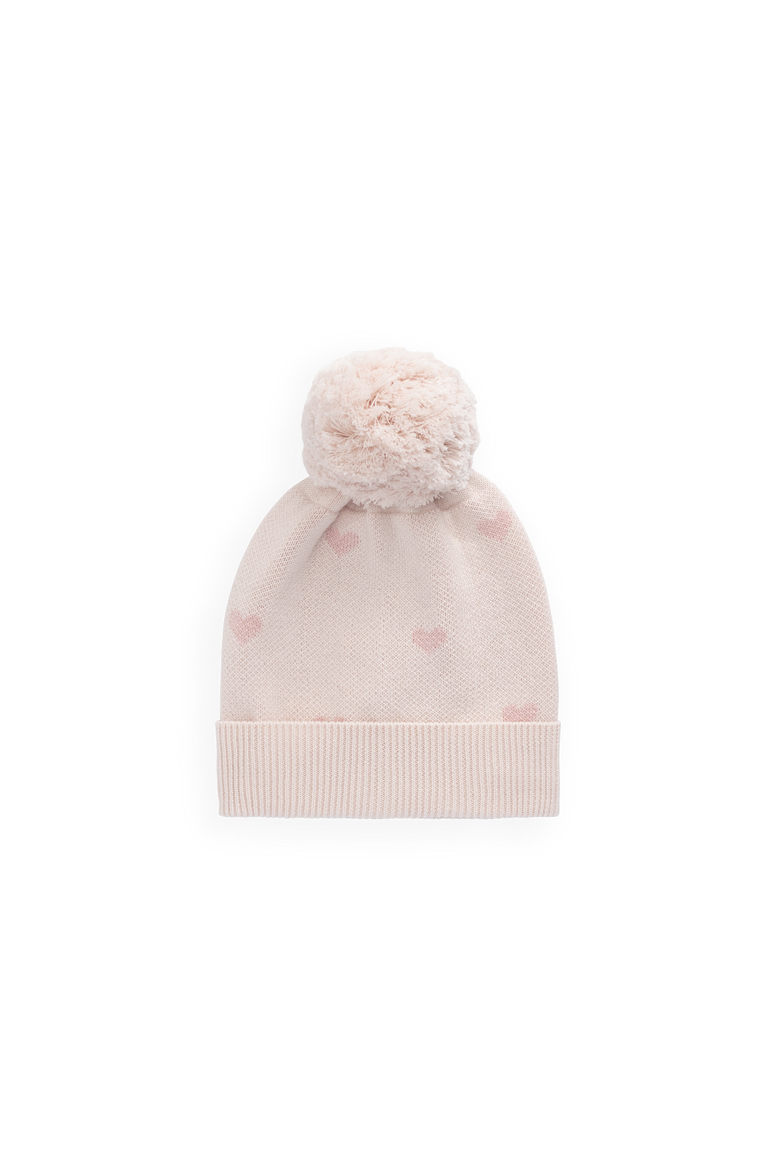 Kate Hat - Kate Heart Jacquard Cotton Candy Childrens Hat from Jamie Kay NZ