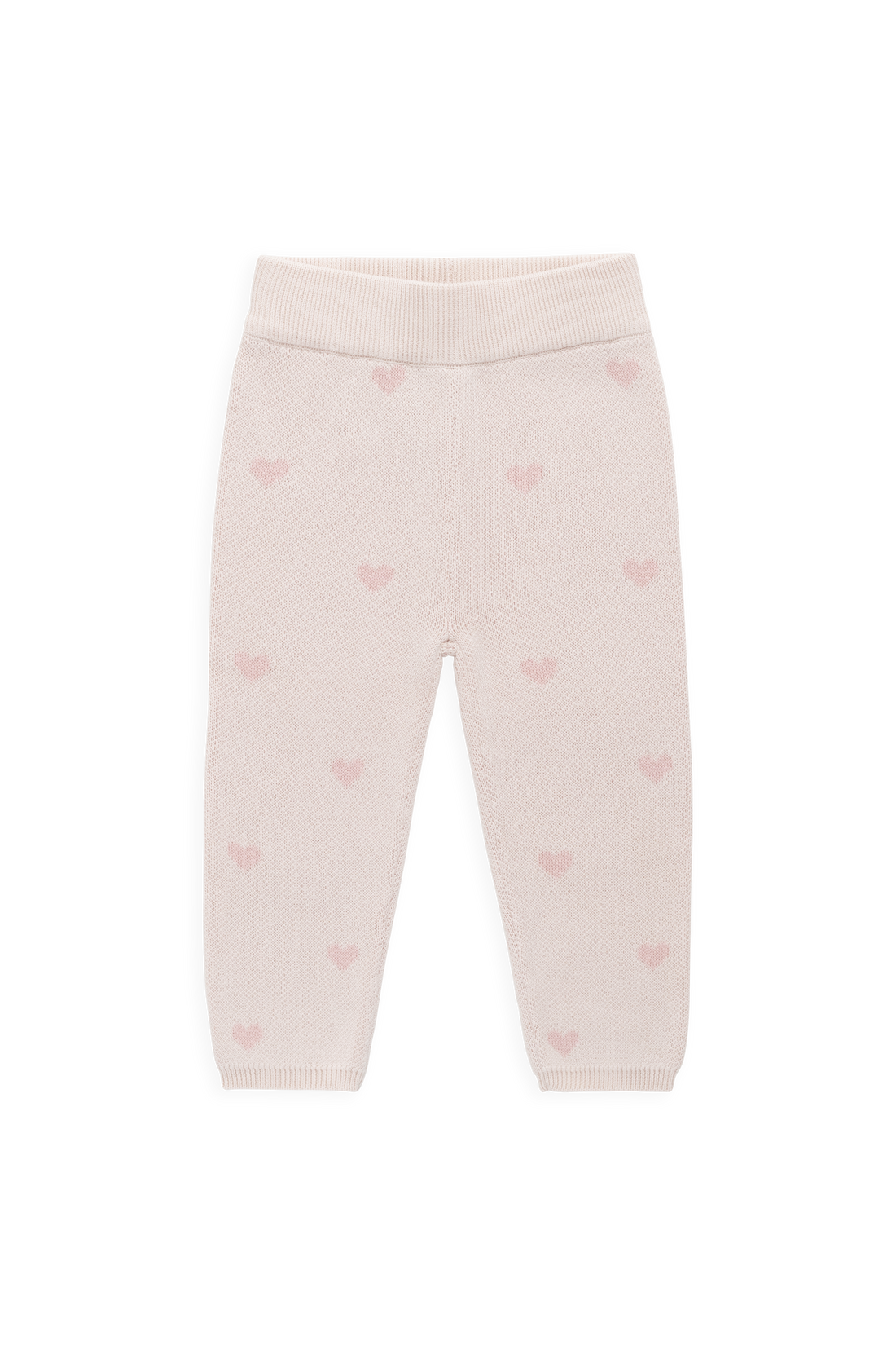 Kate Legging - Kate Heart Jacquard Cotton Candy Childrens Legging from Jamie Kay NZ