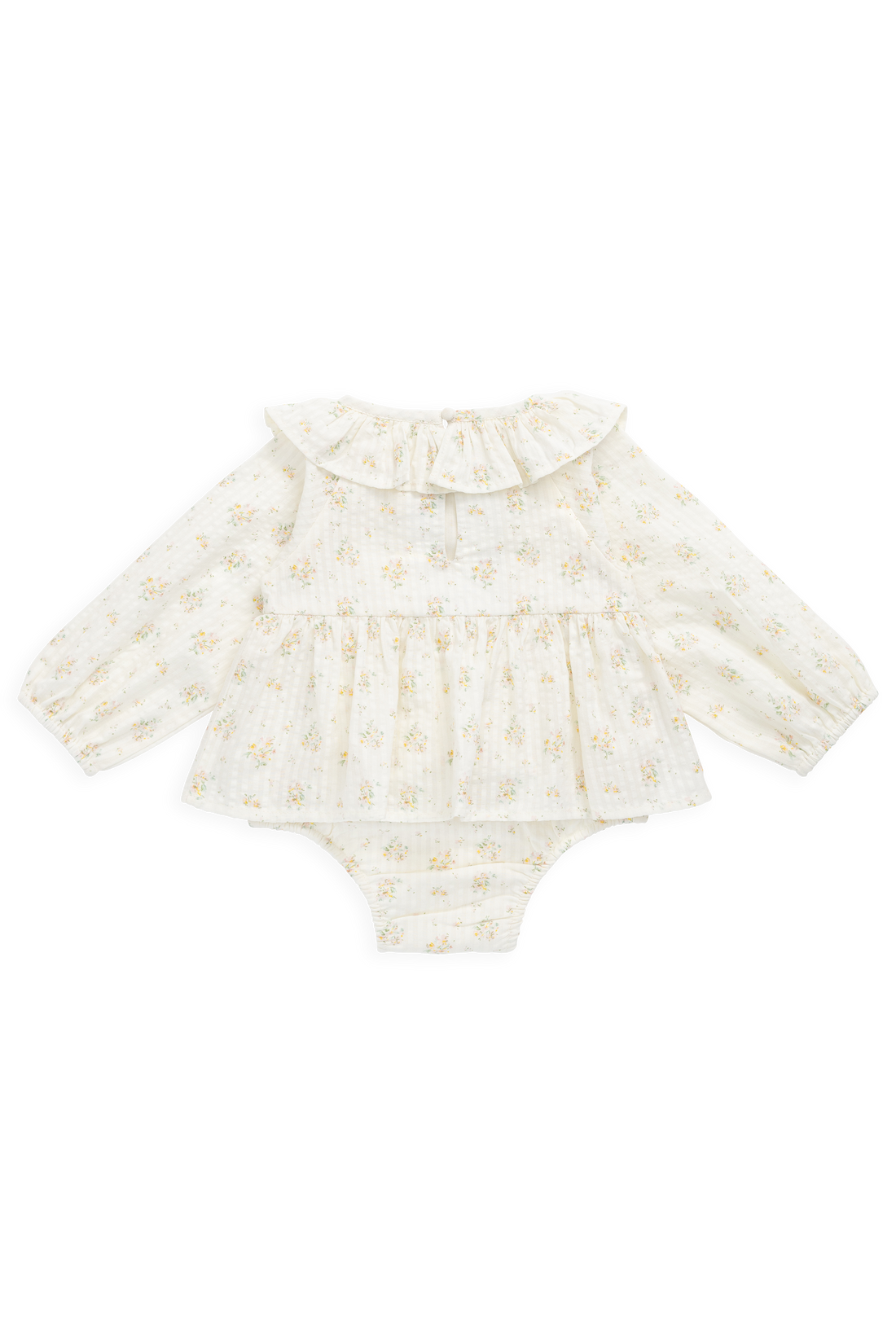 Organic Cotton Cecil Playsuit - Justine Parchment Childrens Playsuit from Jamie Kay NZ