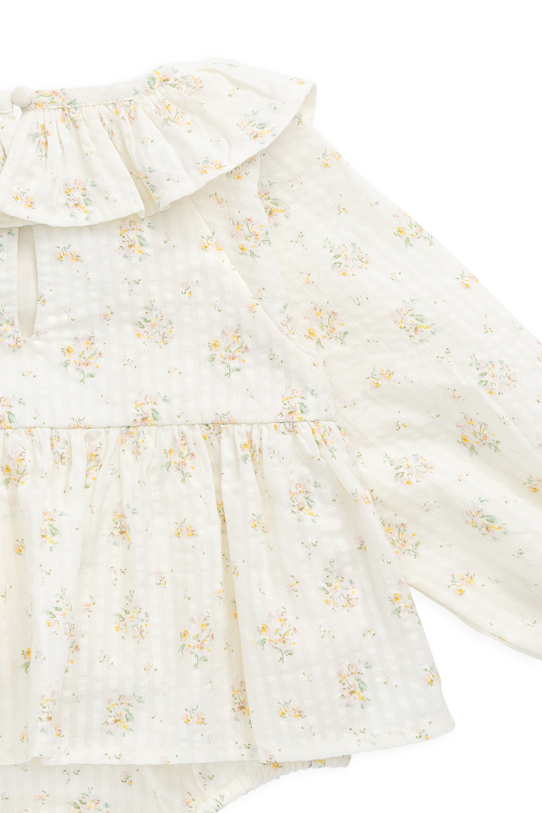 Organic Cotton Cecil Playsuit - Justine Parchment Childrens Playsuit from Jamie Kay NZ