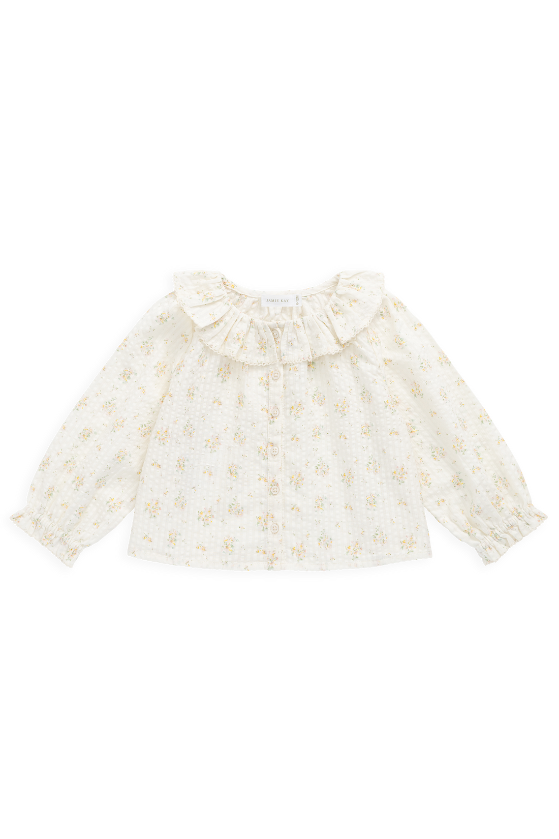 Organic Cotton Cecile Top - Justine Parchment Childrens Top from Jamie Kay NZ