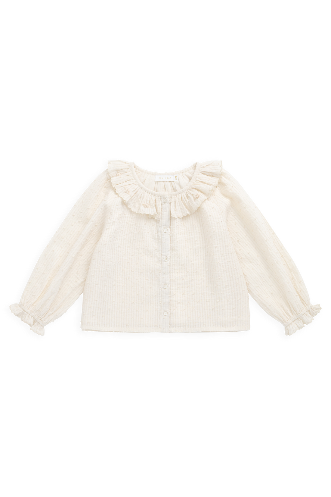 Organic Cotton Cecile Top - Parchment Childrens Top from Jamie Kay NZ